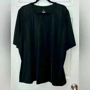 💰🔥PRICE DROP🔥💰Juno Active QuikLite V-Neck Short Sleeve Top black 3X
